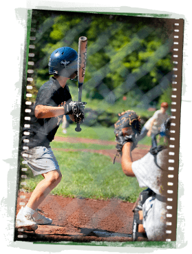 Having Baseball Fun at Camp