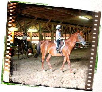 Camper Horseback Riding